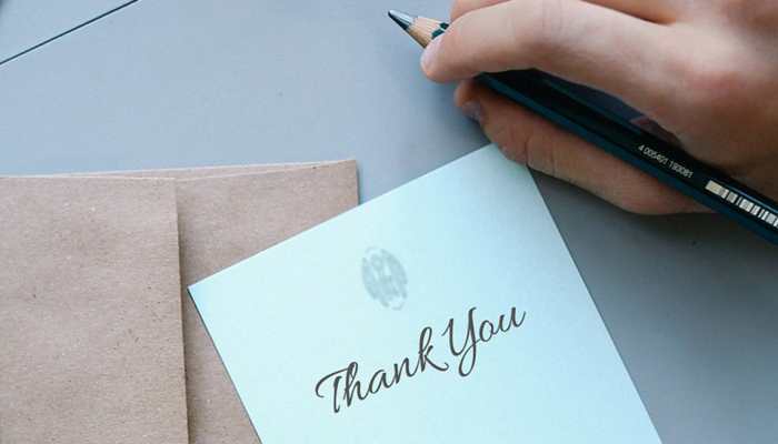 Writing 'thank you' notes may boost your well-being: Study