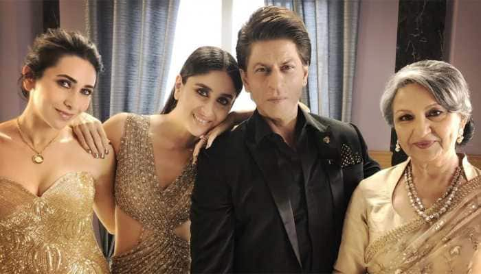 Shah Rukh Khan, Kareena, Karisma and Sharmila Tagore make for a picture perfect frame! See pics