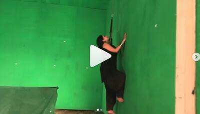 Monalisa hangs upside down, her video will blow your mind-Watch