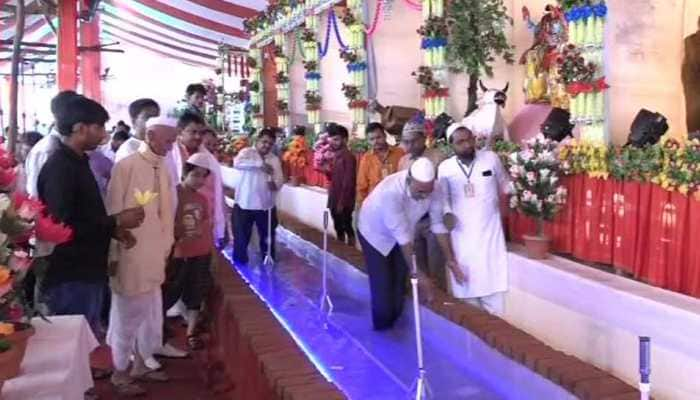 Hindus and Muslims celebrate Janmashtami together in Agra