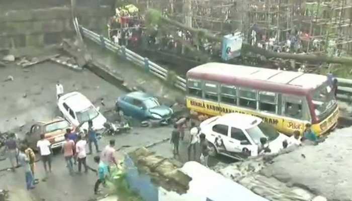 Majerhat bridge collapse in South Kolkata