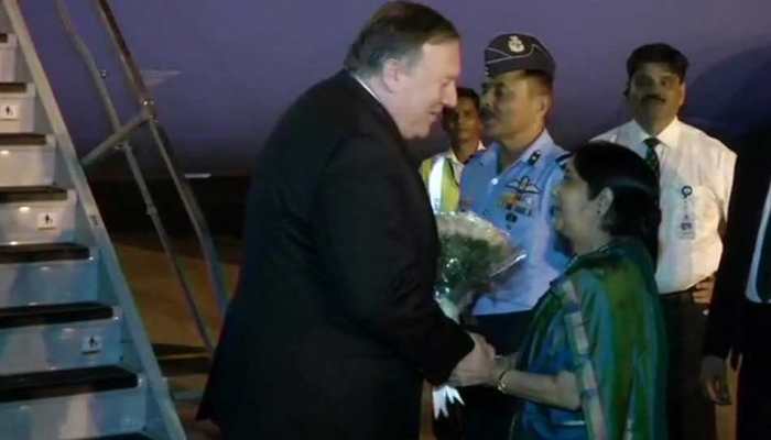 US Secretary of State Mike Pompeo, Defence Secretary Jim Mattis arrive for 2+2 talks with India