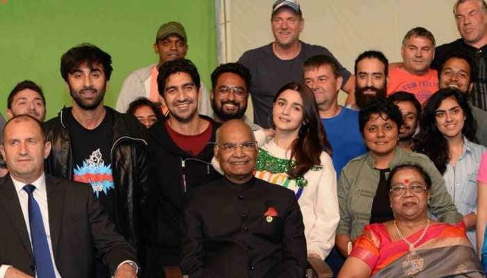 Ranbir Kapoor, Alia Bhatt meet President Ram Nath Kovind on 'Brahmastra' set