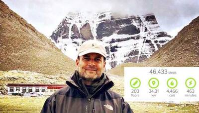 Rahul Gandhi walked over 34 kms during Kailash yatra, lost 4500 calories in just one day
