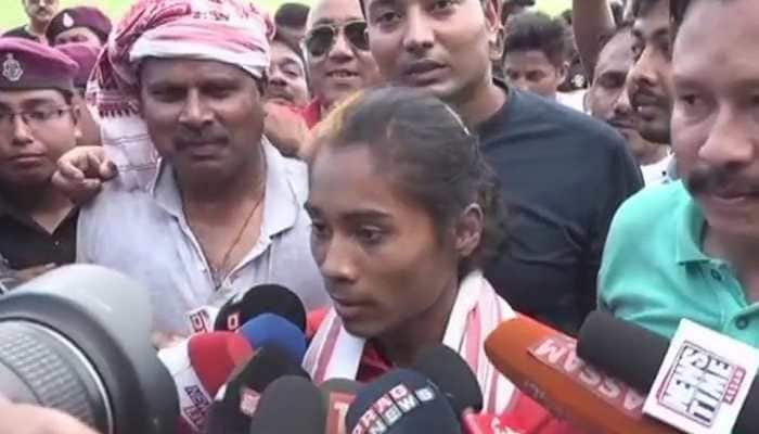 Asian Games 2018 Gold medalist Hima Das returns home to rousing reception