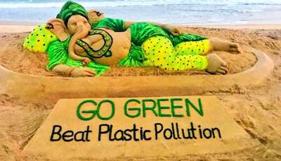 Sudarsan Pattnaik's eco-friendly Ganesha will encourage you to go green this Vinayak Chaturthi! See pics