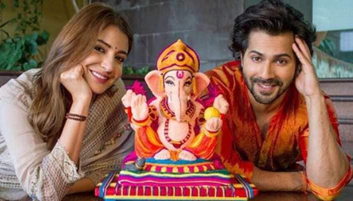 Varun Dhawan-Anushka Sharma celebrate Ganesh Chaturthi in &#039;Sui Dhaaga&#039; style, promote biodegradable Ganpati—Watch