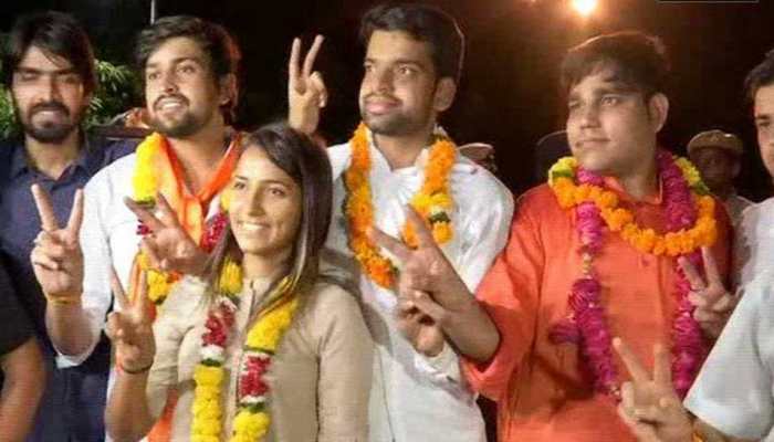 Delhi University Students' Union Elections 2018: ABVP wins top three posts after EVM row, NSUI settles for secretary