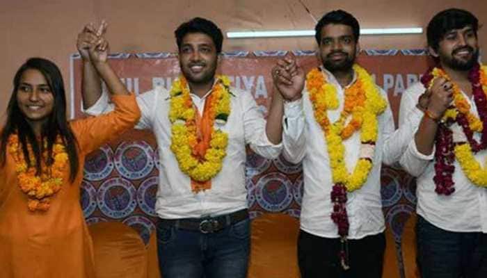 ABVP&#039;s victory a win for youths, says BJP; AAP, Congress allege EVM tampering