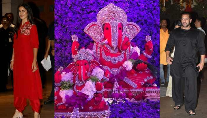 Ganesh Chaturthi 2018: Salman Khan, Katrina Kaif perform Ganpati aarti with entire Khan parivaar—Watch videos