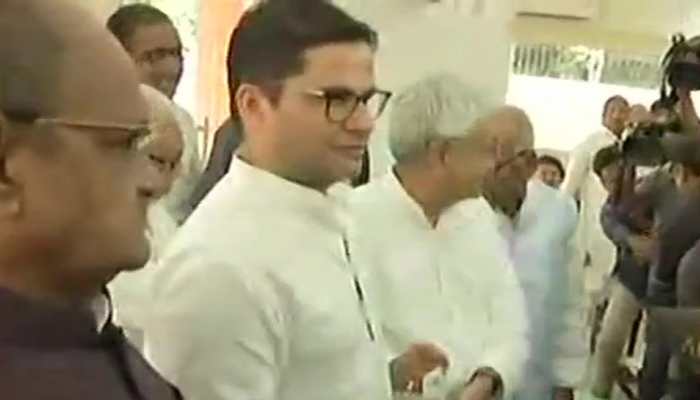 Prashant Kishor joins JDU in presence of Nitish Kumar