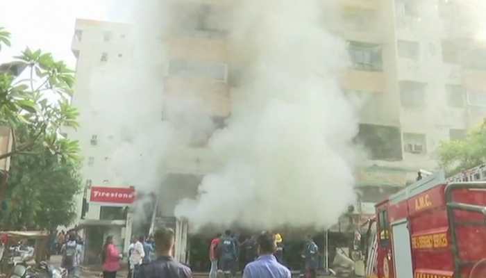 Gujarat: Fire breaks out in tyre godown at Shreeji Tower in Ahmedabad