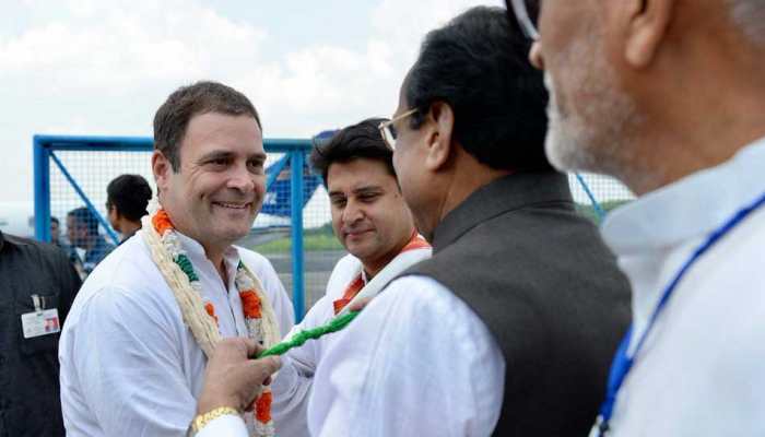 With blessings from 11 priests, Rahul Gandhi kicks off Congress poll campaign in Madhya Pradesh