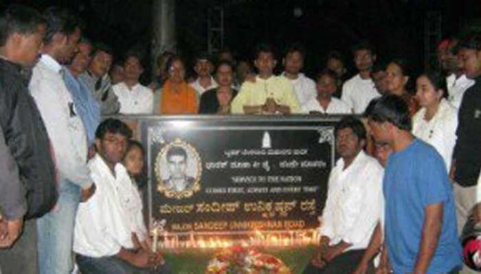 26/11 hero Major Sandeep Unnikrishnan's plaque vandalised in Bengaluru; Congress, BJP join public outcry
