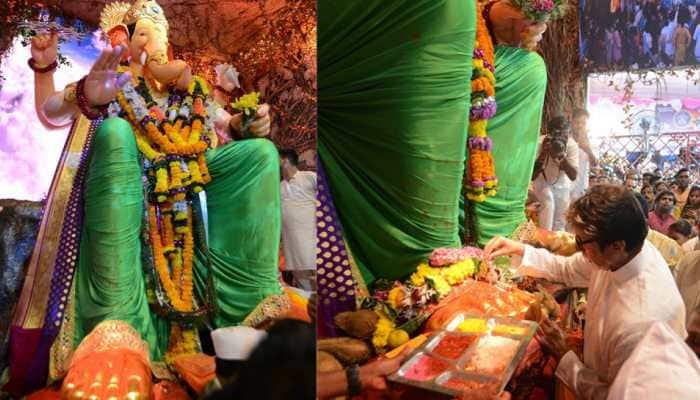Amitabh Bachchan visits Lalbaugcha Raja, seeks Bappa&#039;s blessings—See pics