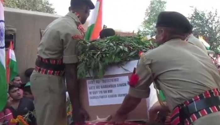 Thousands bid tearful adieu to BSF jawan killed by Pakistani forces along IB near Jammu