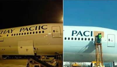 Hong Kong's Cathay Pacific airline spells own name wrong, sends plane back to paint shop