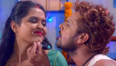Khesari Lal Yadav and Kajal Raghwani's 'Khoji Naa Balamua Diya Baari' is an ultimate filmi song - Watch