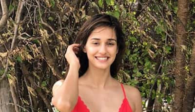 Disha Patani raises the temperature in a red bikini—Pic