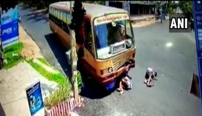 Madurai: 3 men miraculously survives bus crash