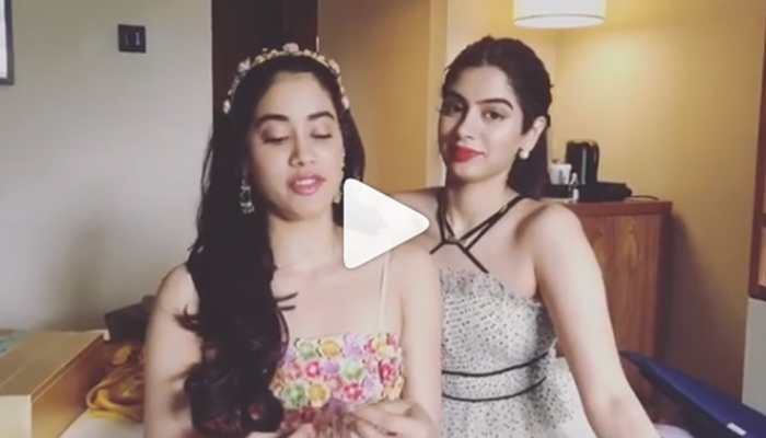 Janhvi Kapoor and Khushi Kapoor accept the &#039;Sui Dhaaga Challenge&#039;—Watch