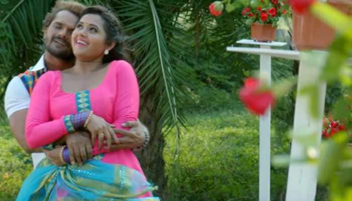 Khesari Lal Yadav-Kajal Raghwani's 'Dupatta Aasmani' goes viral on Youtube-Watch