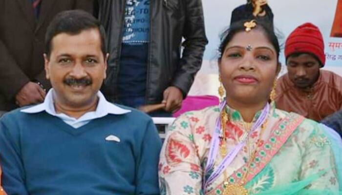 Arvind Kejriwal’s pic with trafficking accused Prabha Munni triggers row