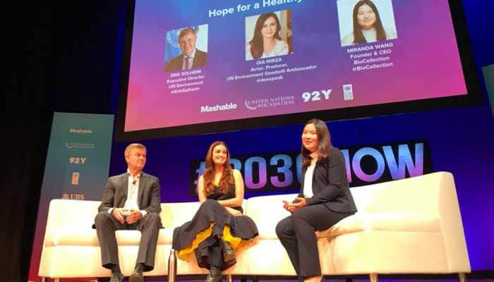 Dia Mirza represents India at Social Good Summit in New York 