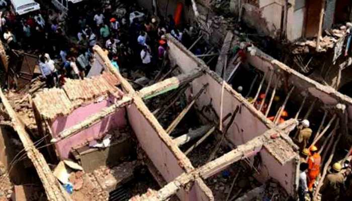 Five-storey building collapses in Delhi, kills four children, two women