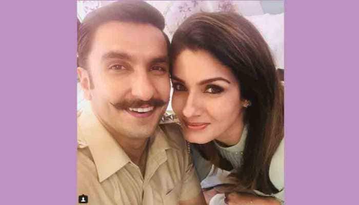 Ranveer Singh bumps into 90s diva Raveena Tandon, gets tagged as &#039;Spiderman&#039;