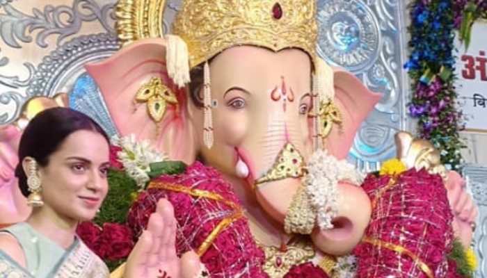 Kangana Ranaut seeks Bappa's blessings—See pic