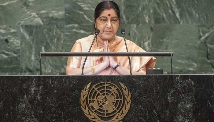 Sushma Swaraj tears into Pakistan over terrorism at UNGA, calls for UNSC reforms