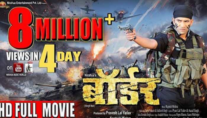 Dinesh Lal Yadav aka Nirahua&#039;s Border garners over 8 million views on YouTube in four days