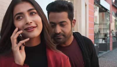 Anaganaganaga song promo: Jr NTR's dance moves and chemistry with Pooja Hegde will impress you—Watch