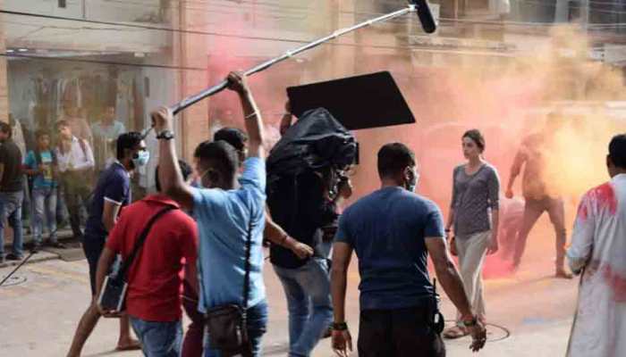 Spanish actress Lorena Franco shoots in Delhi for &#039;Paharganj&#039;