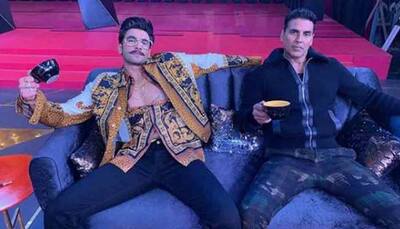 Ranveer Singh, Akshay Kumar share the couch and a kiss with host Karan Johar  