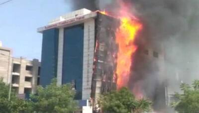 Massive fire engulfs building complex in Jodhpur