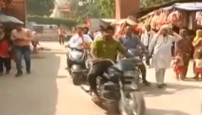 Hindu outfits protest in Gurugram, demand closure of meat shops during Navratri