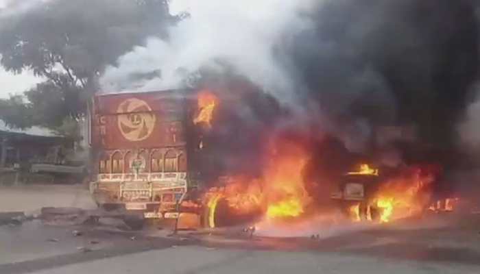 Rajasthan: 3 dead, 1 injured after truck carrying chemical collides with bike