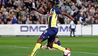 Football: Usain Bolt scores two goals in his first start for the Central Coast Mariners