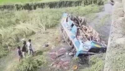 Six dead, 20 injured as bus falls into canal in Hooghly in West Bengal