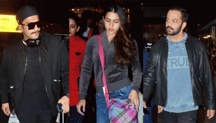 Ranveer Singh, Sara Ali Khan wraps up Simmba&#039;s Swiss schedule, arrives back in Mumbai