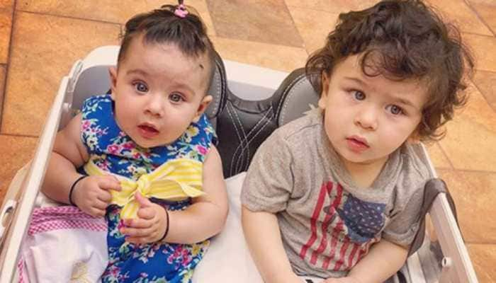 Taimur Ali Khan and Inaaya Naumi Kemmu look adorable in traditional during Dussehra celebrations—Pic