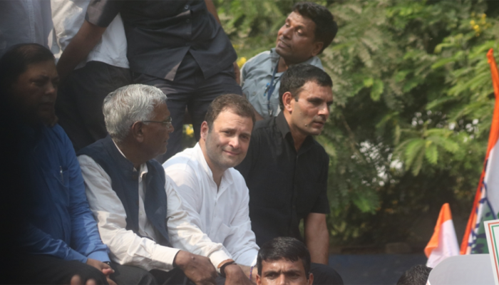 PM can run &amp; hide, but truth will be revealed: Rahul Gandhi attacks Narendra Modi after leaving police station