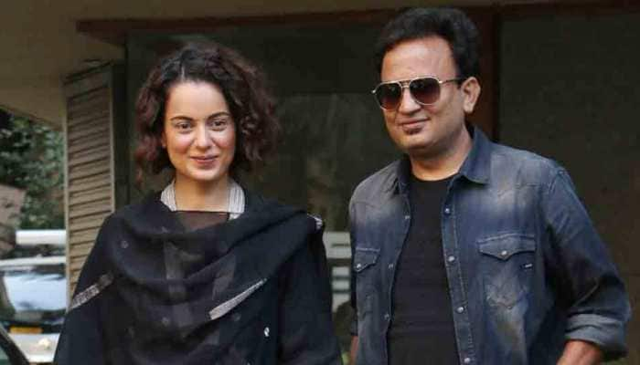 Kangana Ranaut looks heavenly in black she gets captured outside Manikarnika producer Kamal Jain&#039;s office