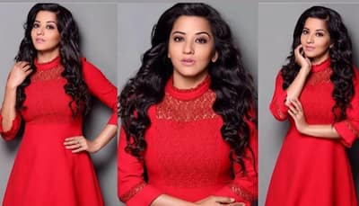 Monalisa in a little red dress is a sight to behold-See inside
