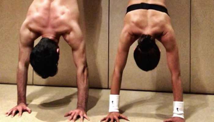 Sushmita Sen and rumoured beau Rohman Shawl&#039;s couple handstand pic will drive away your midweek blues—See pic