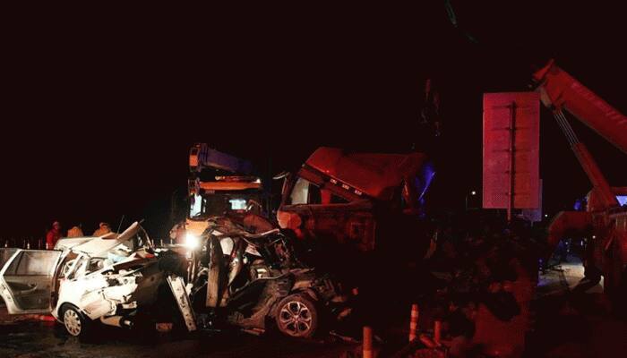 At least 15 killed in 31-vehicle pile-up on Chinese highway in Gansu province