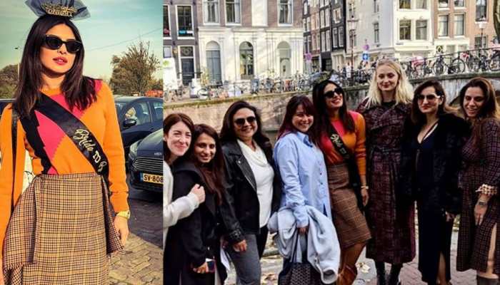 Priyanka Chopra piggybacks her &#039;sister-in-law&#039; Sophie Turner and that too in high heels—Watch video