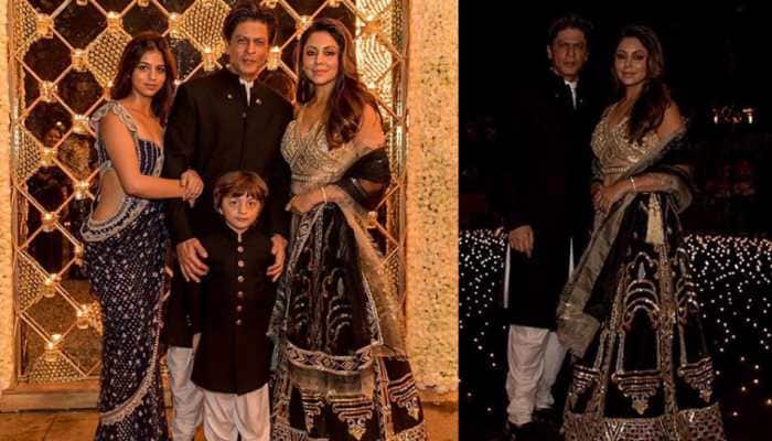 Shah Rukh Khan&#039;s Diwali pic with wifey Gauri, Suhana and little AbRam calls for a freeze frame—See pics